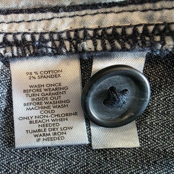 Ann Taylor Loft Size 8 Modern Trouser Wide-Leg Medium Wash Denim Pants - Picture 3 of 10